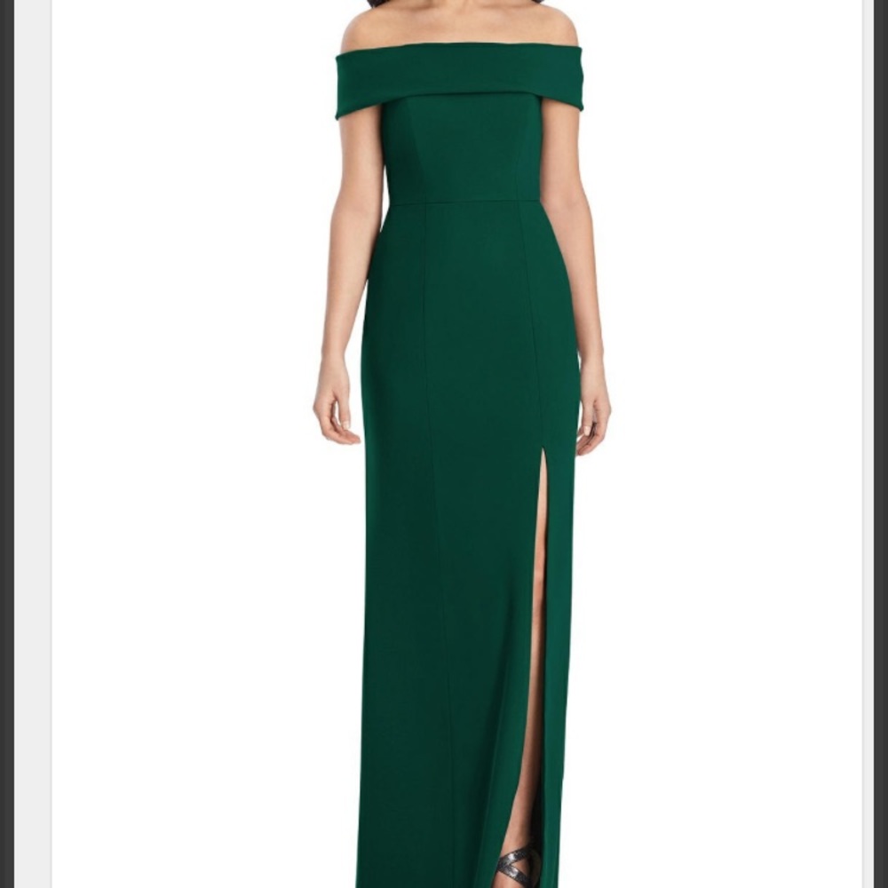 Bridesmaid dress. Hunter green. Size 10. Worn once